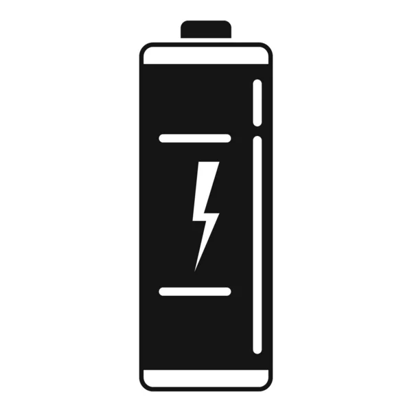 Elektrische batterij pictogram eenvoudige vector. Telefoonenergie — Stockvector