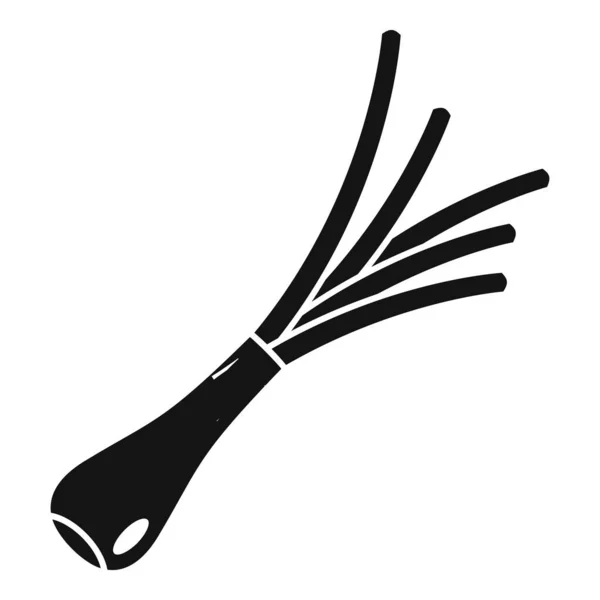 Chive icono vector simple. Ajo de cebolla — Archivo Imágenes Vectoriales