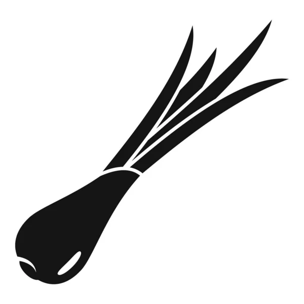 Bladeren bieslook pictogram eenvoudige vector. Verse ui — Stockvector