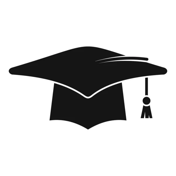 Chapeau de graduation académique icône vecteur simple. Diplômé — Image vectorielle