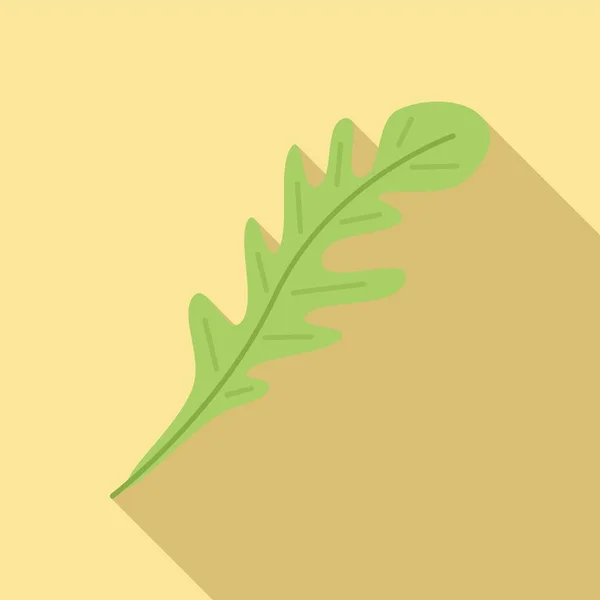 Ruccola icon flat vector. Arugula salad — Stock Vector