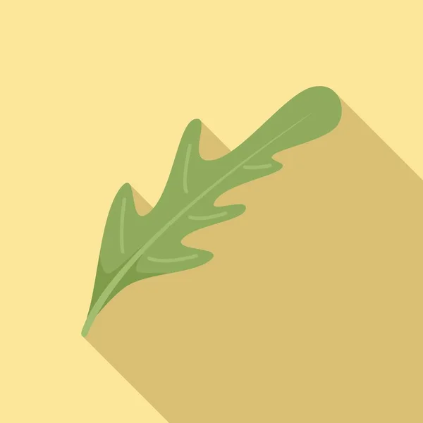 Marul roka ikonu düz vektör. Rucola salatası — Stok Vektör