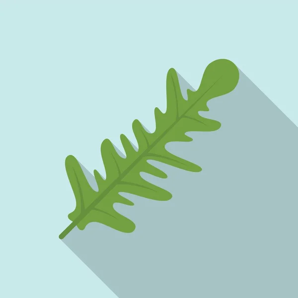 Ícone de rúcula vegetal vetor plano. Salada Arugula — Vetor de Stock
