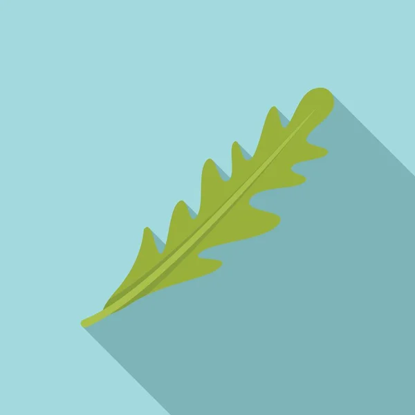 Ícone de salada Ruccola vetor plano. Folha de abúgula — Vetor de Stock