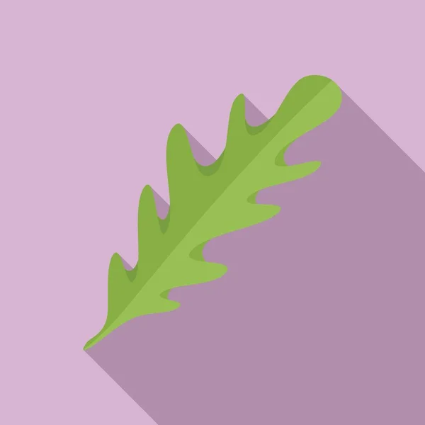 Rucolla icône condiment vecteur plat. Salade roquette — Image vectorielle