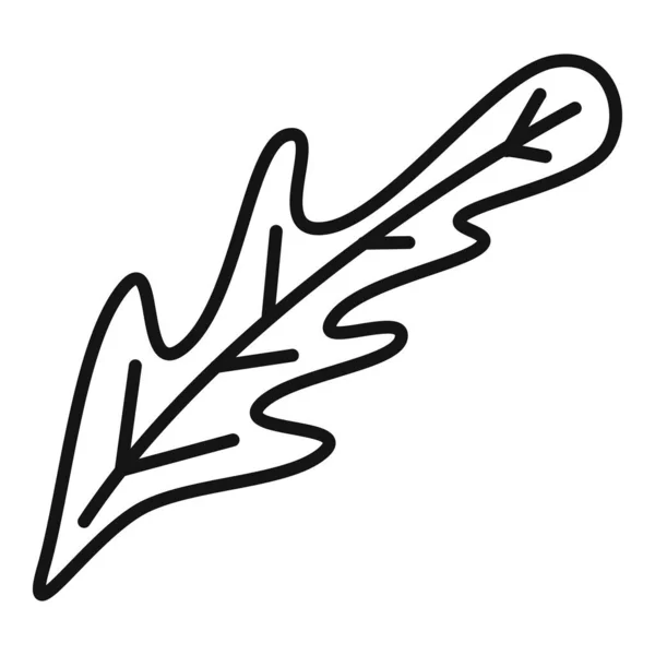 Vektor obrysu ikony salátového rukoly. Rucolový salát — Stockový vektor