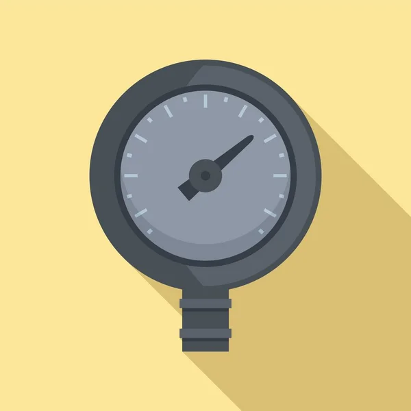 Gasmanometer ikon platt vektor. Tryckmätare — Stock vektor