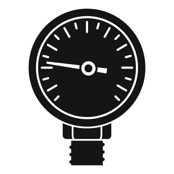 Manómetro industrial icono vector simple. Presión del gas — Vector de stock
