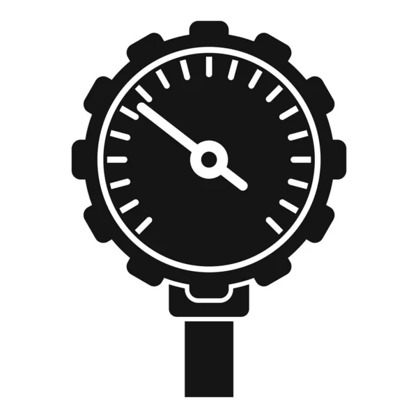 Steuerung Manometer Symbol einfachen Vektor. Gasdruck — Stockvektor