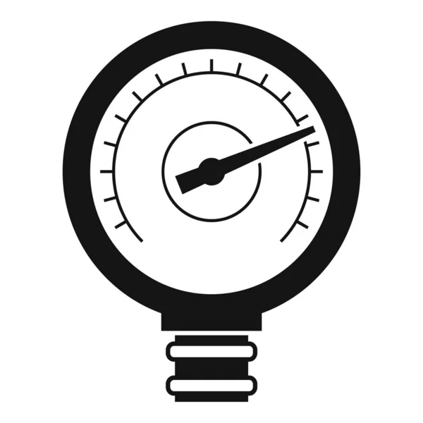 Pipe manometer icon simple vector. Gas meter — Stock Vector