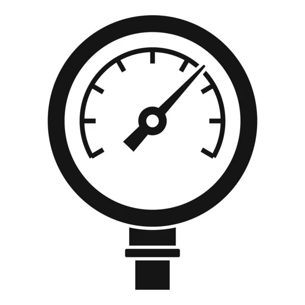 Measure manometer icon simple vector. Gas pressure — Stock Vector