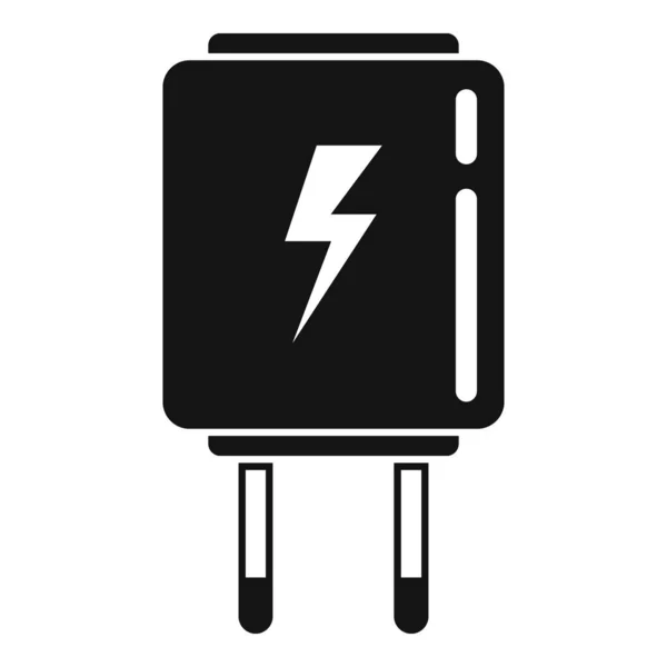Cargador eléctrico icono vector simple. Cargo telefónico — Vector de stock