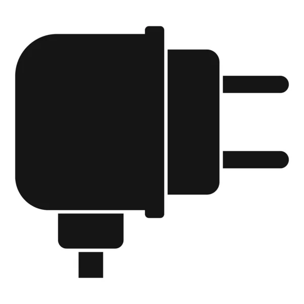 Cargador adaptador icono vector simple. Carga de batería — Vector de stock