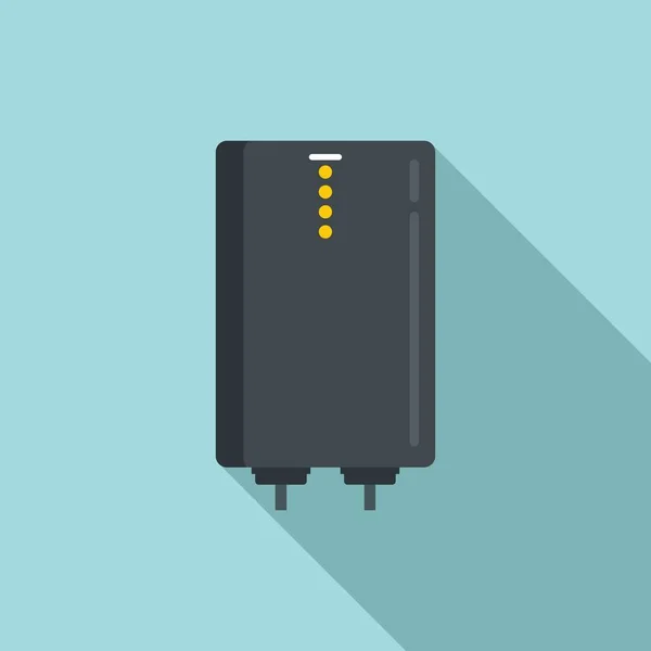 Telefon power bank ikon platt vektor. Mobilt batteri — Stock vektor