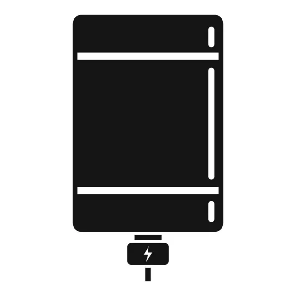 Jednoduchý vektor ikony Powerbank. Baterie telefonu — Stockový vektor