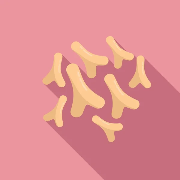 Icona del microrganismo probiotico vettore piatto. Fermentazione intestinale — Vettoriale Stock