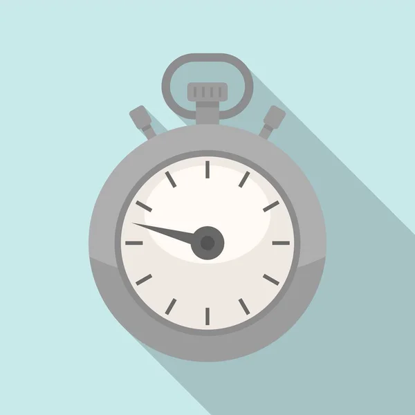 Countdown timer pictogram vlakke vector. Stopwatch klok — Stockvector