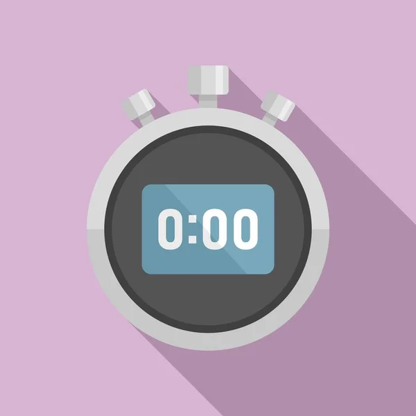 Icono de flecha cronómetro vector plano. Alto el reloj — Vector de stock