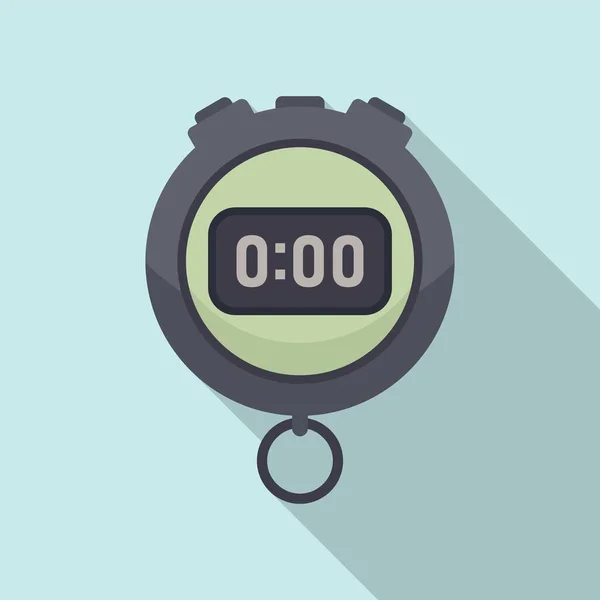 Ícone de cronômetro de alarme vetor plano. Parar relógio — Vetor de Stock
