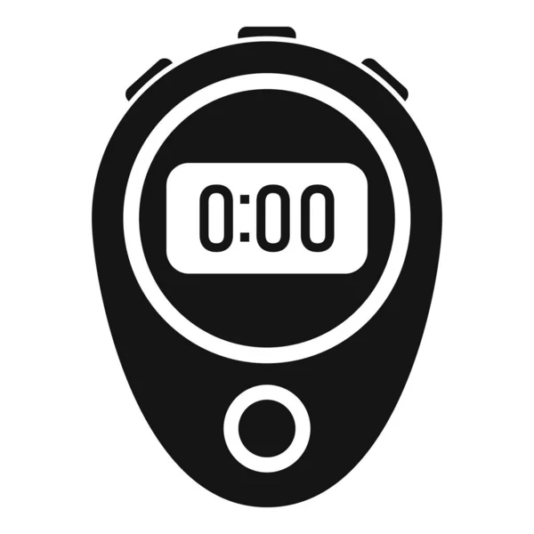 Icono de cronómetro rápido vector simple. Alto el reloj — Vector de stock