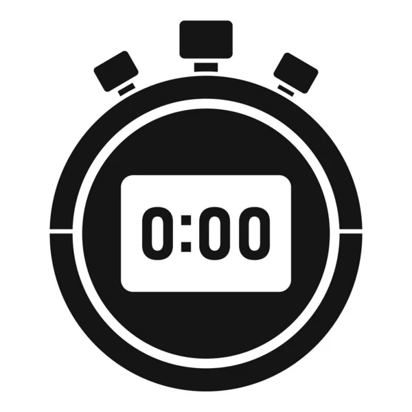 Stopwatch arrow icon simple vector. Stop clock — Stock Vector