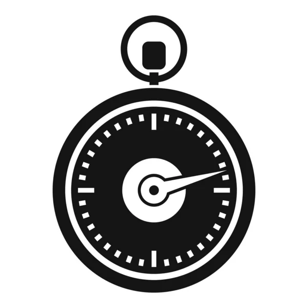 Preciso icono de cronómetro vector simple. Reloj temporizador — Archivo Imágenes Vectoriales