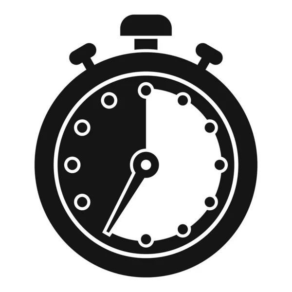 Finire l'icona del cronometro semplice vettore. Fermata orologio — Vettoriale Stock