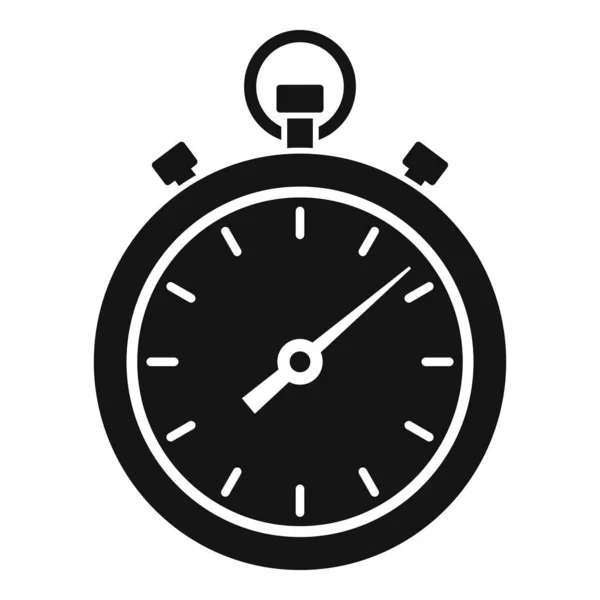 Icono de cronómetro de mano vector simple. Reloj deportivo — Archivo Imágenes Vectoriales