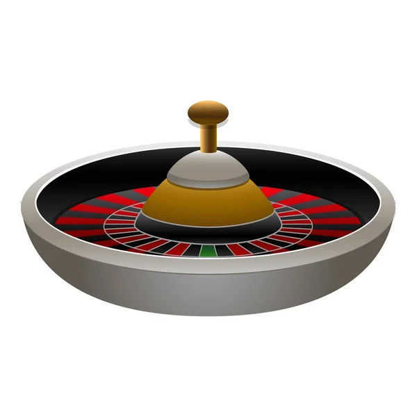 Icono de ruleta vector de dibujos animados. Rueda del casino — Archivo Imágenes Vectoriales