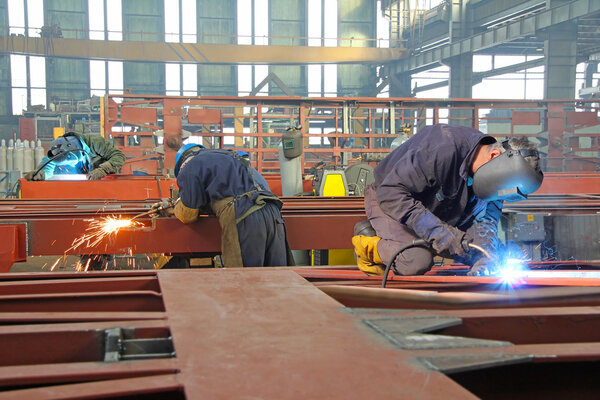 Steel workers