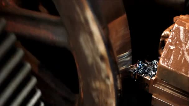 Механічна обробка процес металообробки — стокове відео