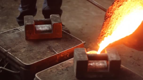 Iron casting — Stock Video