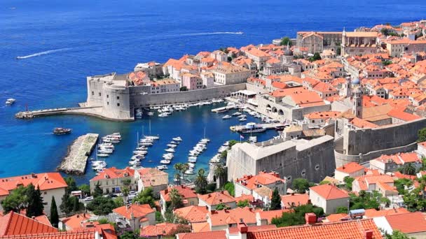 Città vecchia di Dubrovnik — Video Stock