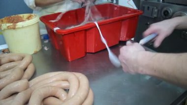 Geleneksel sosis et fabrikası