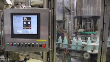 Sıvı deterjan üretim hattında
