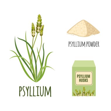 Superfood psyllium düz stil ayarla.