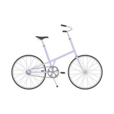 Düz stil içinde bisiklet.