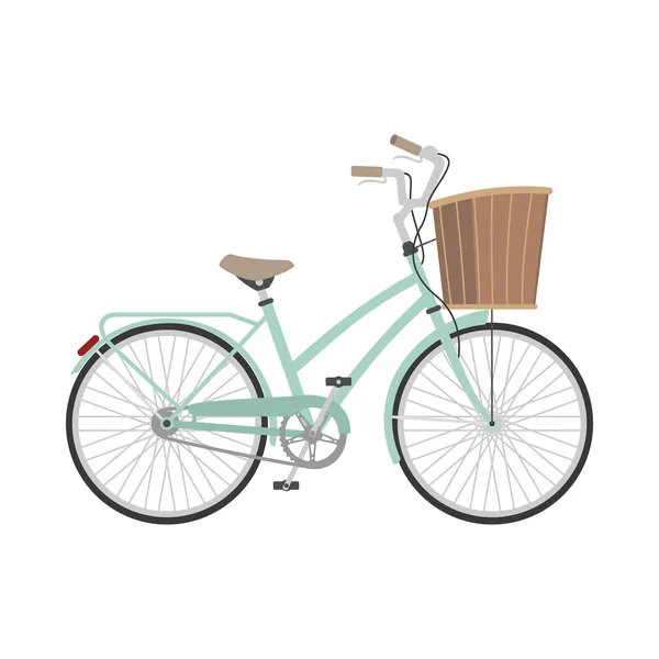 Bicicleta en estilo plano . — Vector de stock