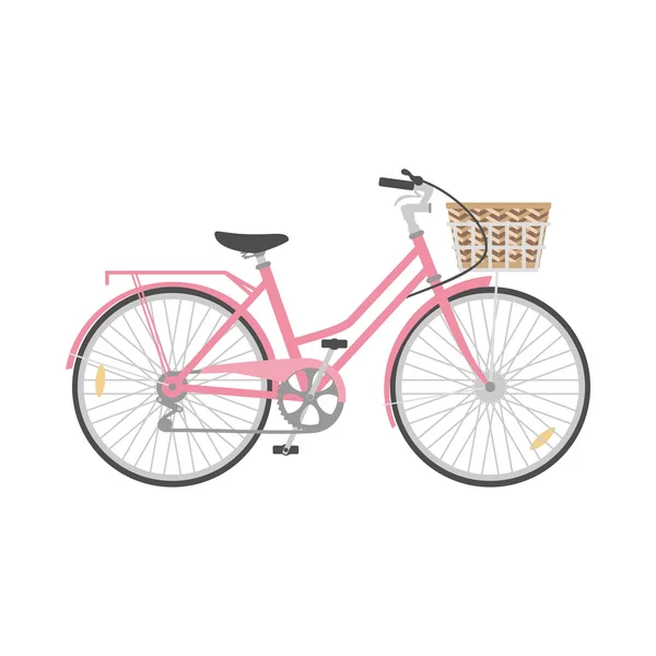 Bicyclette dans le style plat . — Image vectorielle