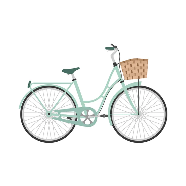 Bicyclette dans le style plat . — Image vectorielle