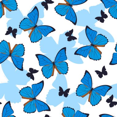 Kelebekler seamless modeli