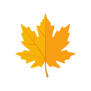 Sonbahar yaprakları kutsal kişilerin resmi içinde düz stil.