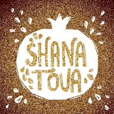 Rosh Hashanah tebrik kartı Narlı.