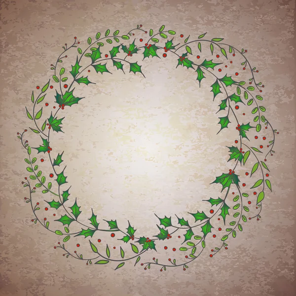 Vector floral wreath — Stock Vector