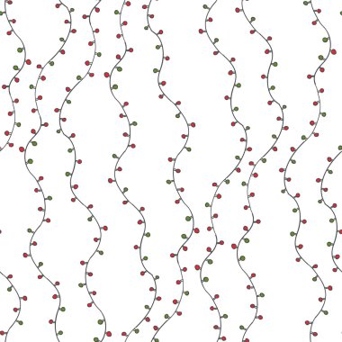 Noel ve yeni yıl kesintisiz vektör desen