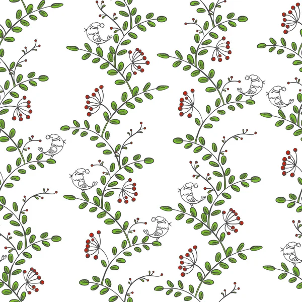 Navidad y año nuevo patrón de vectores sin costura — Archivo Imágenes Vectoriales
