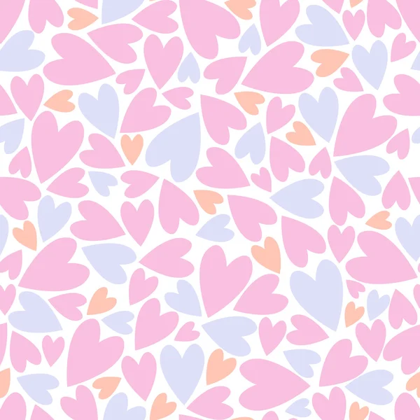 Seamless pattern with hearts. — Stock Vector