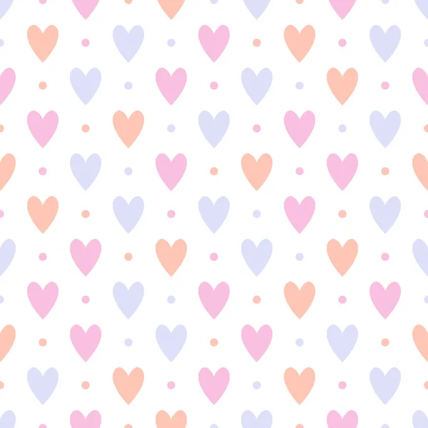 Seamless pattern with hearts. — Stock Vector