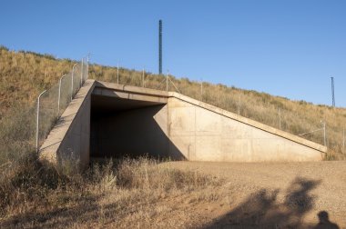 Tünelde bir yüksek hızlı tren