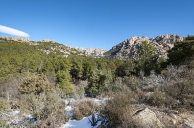 Views of La Pedriza from Canto Cochino clipart